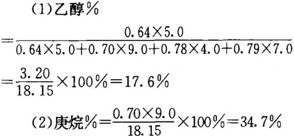 如何运用归一化法分析乙醇、庚烷、苯及醋酸乙