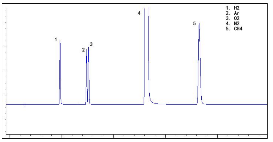 氮气在NanoChrom BP-MoleSieve 5A上的分离与检测